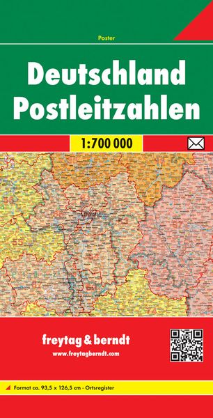 Produktbild: Deutschland 1 : 700 000. Postleitzahlenkarte