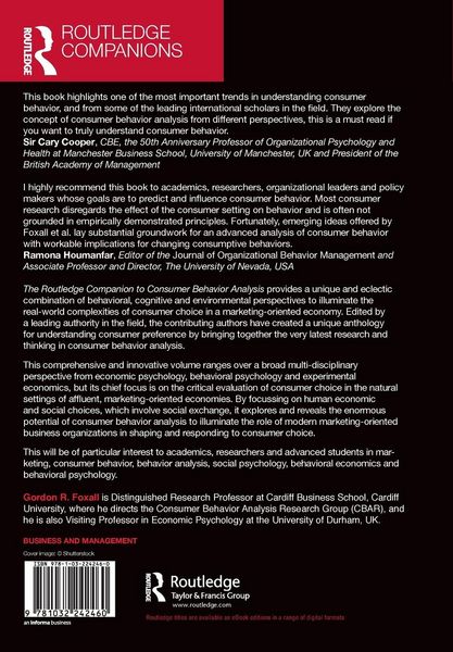 Produktbild: The Routledge Companion to Consumer Behavior Analysis