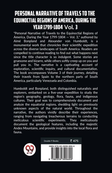 Produktbild: Personal Narrative of Travels to the Equinoctial Regions of America, During the Year 1799-1804 Vol. 3