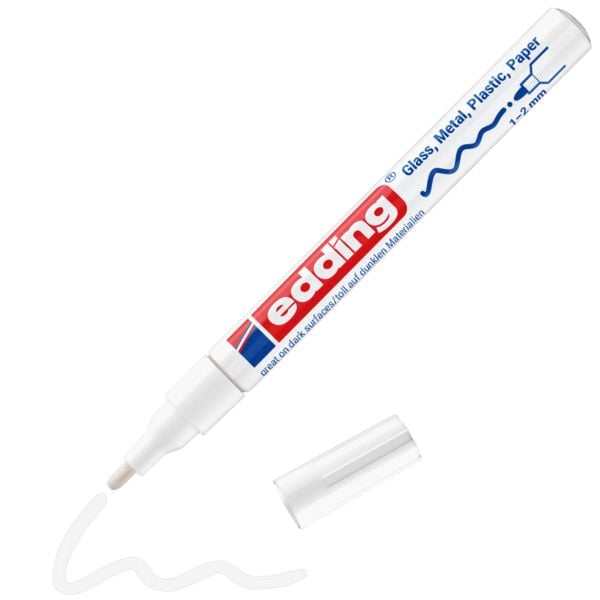 Produktbild: Edding 751 4-751-1-1049 Lackmarker Wei&szlig; 2 mm, 4mm