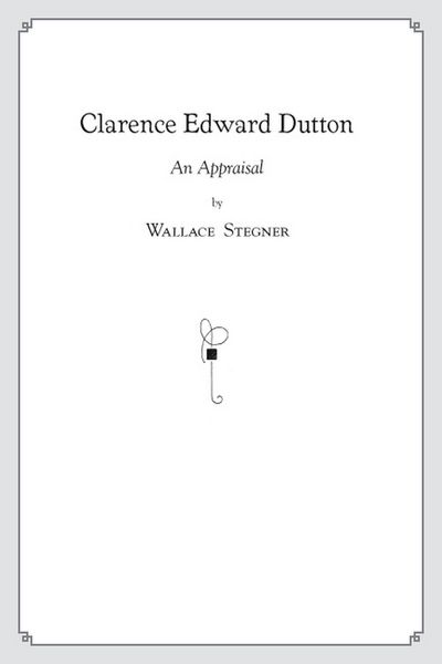 Produktbild: Clarence Edward Dutton: An Appraisal