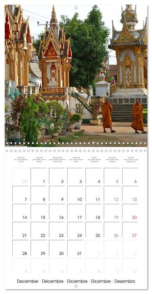 Produktbild: People's Democratic Republic - Laos (Wall Calendar 2026 12 &times; 12 Inch) CALVENDO 12 Month Wall Calendar