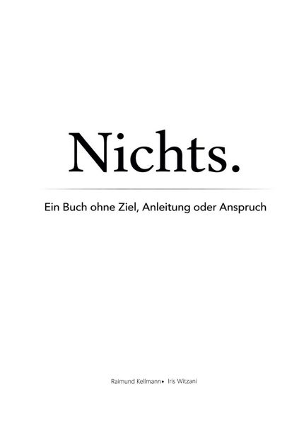 Produktbild: Nichts