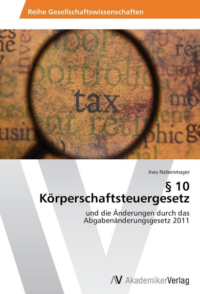 Produktbild: &sect; 10 K&ouml;rperschaftsteuergesetz