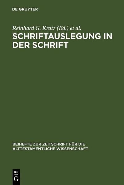 Produktbild: Schriftauslegung in der Schrift