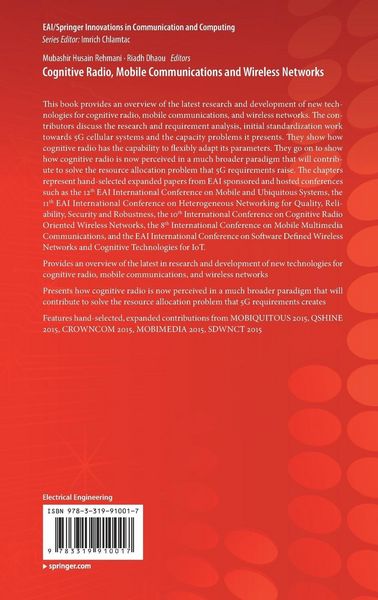 Produktbild: Cognitive Radio, Mobile Communications and Wireless Networks