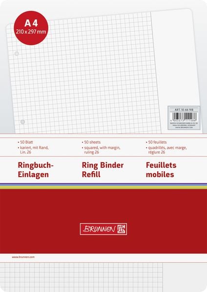 Produktbild: Brunnen Ringbucheinlage A4 Lin26 50Bl