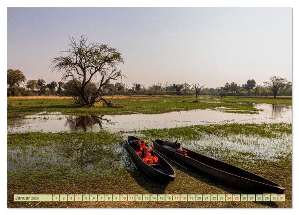 Produktbild: Das Okavango-Delta - Naturwunder im Herzen Afrikas (hochwertiger Premium Wandkalender 2026 DIN A2 quer), Kunstdruck in Hochglanz