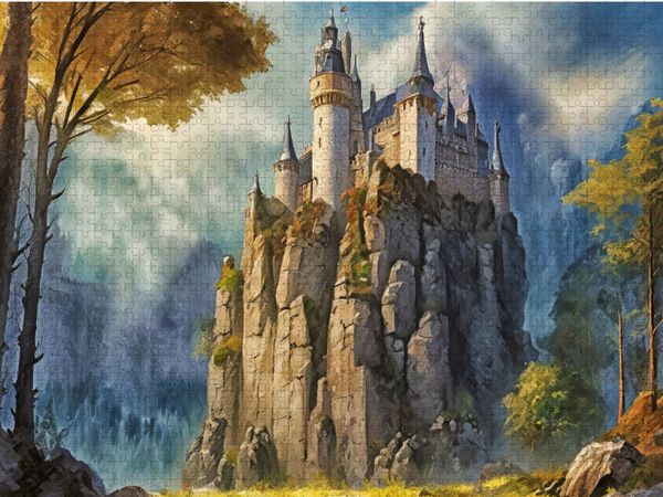 Produktbild: CALVENDO Puzzle Die Felsenburg | 1000 Teile Lege-Gr&ouml;&szlig;e 64x48cm Foto-Puzzle f&uuml;r gl&uuml;ckliche Stunden