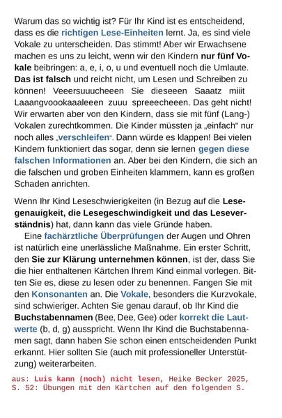 Produktbild: Luis kann (noch) nicht lesen