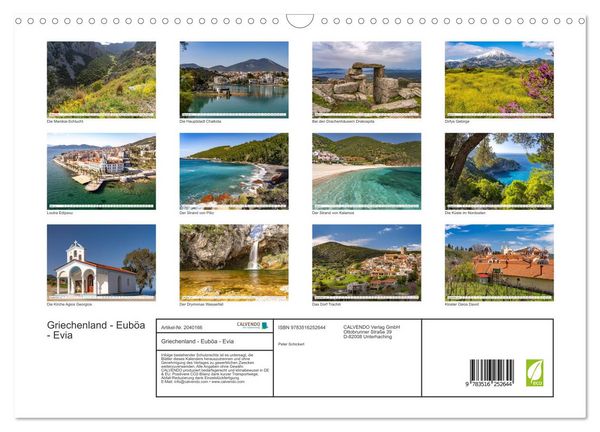 Produktbild: Griechenland - Eub&ouml;a - Evia (Wandkalender 2026 DIN A3 quer), CALVENDO Monatskalender