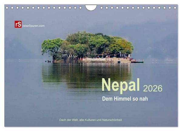 Nepal 2026 - Dem Himmel so nah (Wandkalender 2026 DIN A4 quer), CALVENDO Monatskalender