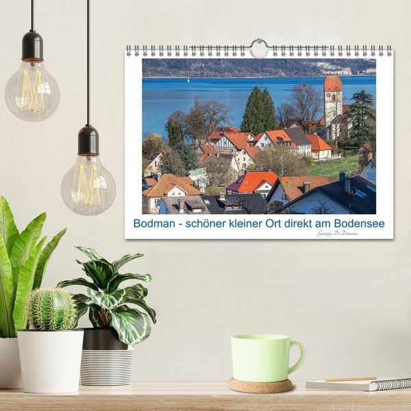 Produktbild: Bodman - sch&ouml;ner kleiner Ort direkt am Bodensee (Wandkalender 2026 DIN A4 quer), CALVENDO Monatskalender