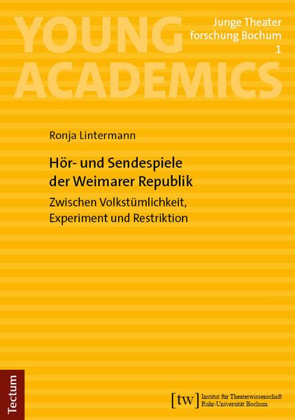Produktbild: H&ouml;r- und Sendespiele der Weimarer Republik
