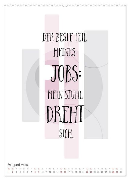 Produktbild: Mit Humor durch den Arbeitstag (Wandkalender 2026 DIN A2 hoch), CALVENDO Monatskalender
