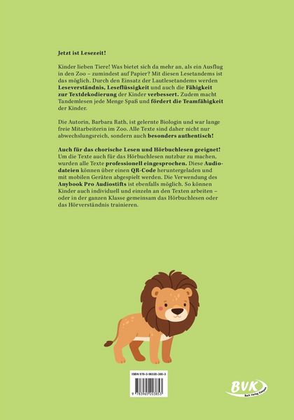 Produktbild: L&ouml;we, Affe und Elefant - Tierische Zoogeschichten gemeinsam im Lesetandem lesen