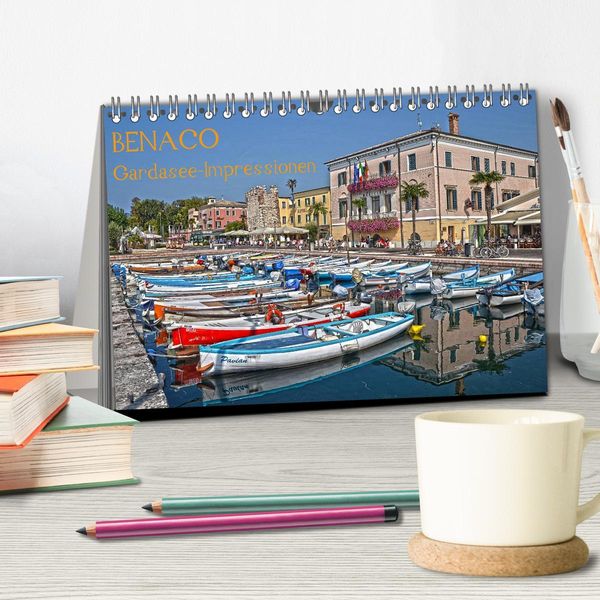 Produktbild: BENACO - Gardasee-Impressionen (Tischkalender 2026 DIN A5 quer), CALVENDO Monatskalender