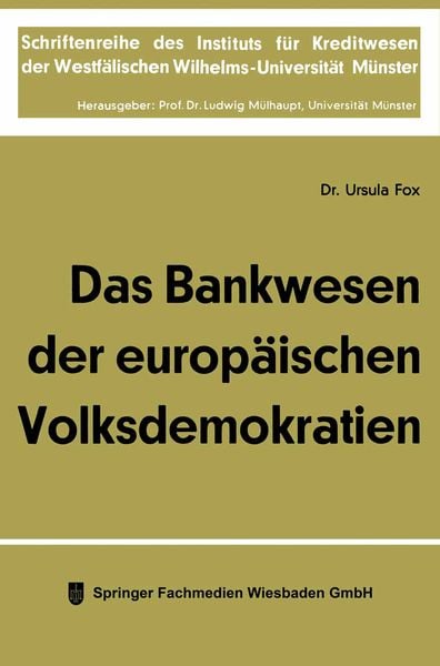Produktbild: Das Bankwesen der europ&auml;ischen Volksdemokratien