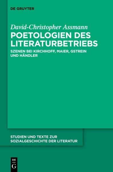 Produktbild: Poetologien des Literaturbetriebs