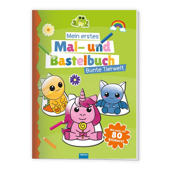 Produktbild: Tr&ouml;tsch Malbuch Bastelbuch Mein erstes Mal- und Bastelbuch Bunte Tierwelt