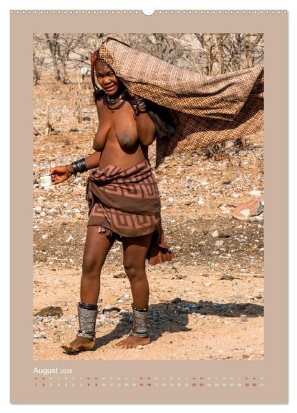 Produktbild: Besuch bei den Himbas - Namibia (Wandkalender 2026 DIN A2 hoch), CALVENDO Monatskalender