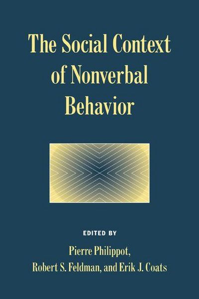 Produktbild: The Social Context of Nonverbal Behavior
