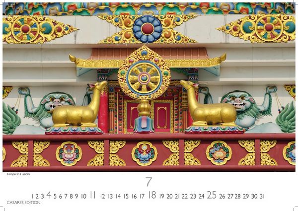 Produktbild: Nepal Kalender 2027 &ndash; Wandkalender | Fotokalender Asien 35x50cm Grosses Format - Atemberaubende Fotos der Himalaya-Gipfel, Tempel und heiligen St&auml;tten Nepals
