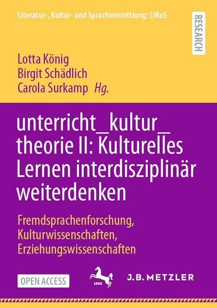Produktbild: unterricht_kultur_theorie II: Kulturelles Lernen interdisziplin&auml;r weiterdenken