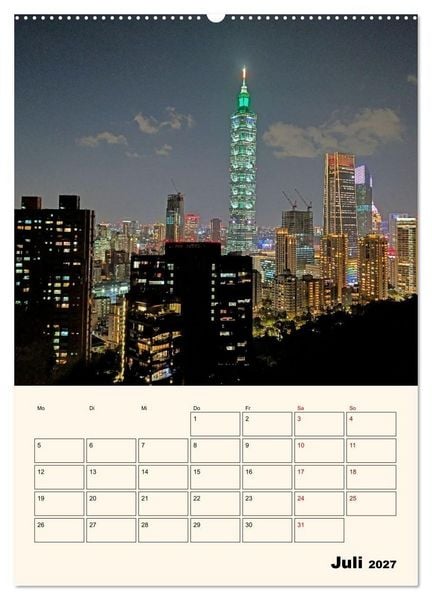 Produktbild: Taipeh &ndash; Stadt der Kontraste (hochwertiger Premium Wandkalender 2027 DIN A2 hoch), Kunstdruck in Hochglanz