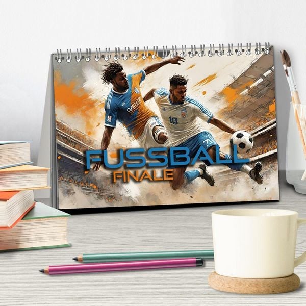 Produktbild: Fu&szlig;ball - Finale (Tischkalender 2026 DIN A5 quer), CALVENDO Monatskalender