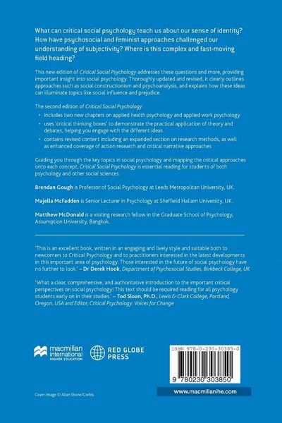 Produktbild: Critical Social Psychology