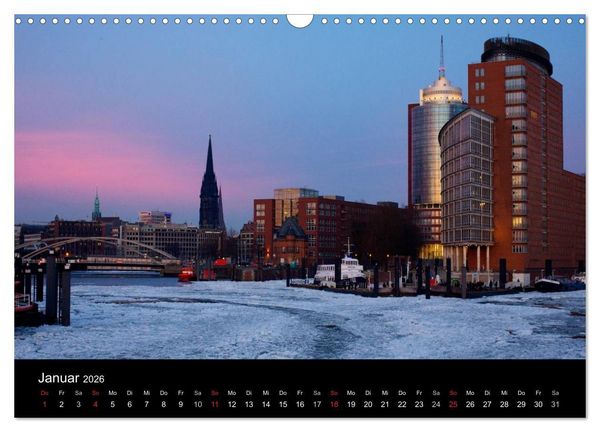 Produktbild: Hafen Hamburg (Wandkalender 2026 DIN A3 quer), CALVENDO Monatskalender