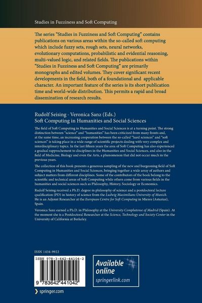 Produktbild: Soft Computing in Humanities and Social Sciences