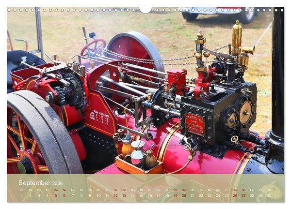Produktbild: Dampftraktormodelle 1:3 beim Dampfmodellbautreffen in Bisingen (Wandkalender 2026 DIN A3 quer), CALVENDO Monatskalender