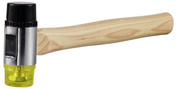 Produktbild: TOOLCRAFT TO-9991032 Gummihammer mittelweich, mittelhart 335g 310mm 1St.