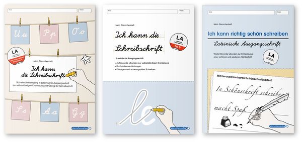 Produktbild: Ich kann die Schreibschrift LA + &Uuml;bungsheft 1 und 2 - Lateinische Ausgangsschrift - 3 Hefte im Set