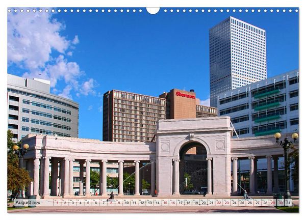 Produktbild: Denver Stadtansichten (Wandkalender 2026 DIN A3 quer), CALVENDO Monatskalender