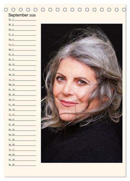 Produktbild: Silberhaar (Tischkalender 2026 DIN A5 hoch), CALVENDO Monatskalender