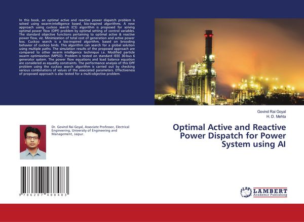 Produktbild: Optimal Active and Reactive Power Dispatch for Power System using AI