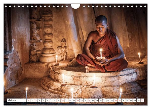Produktbild: WUNDERVOLLES BAGAN (Wandkalender 2026 DIN A4 quer), CALVENDO Monatskalender