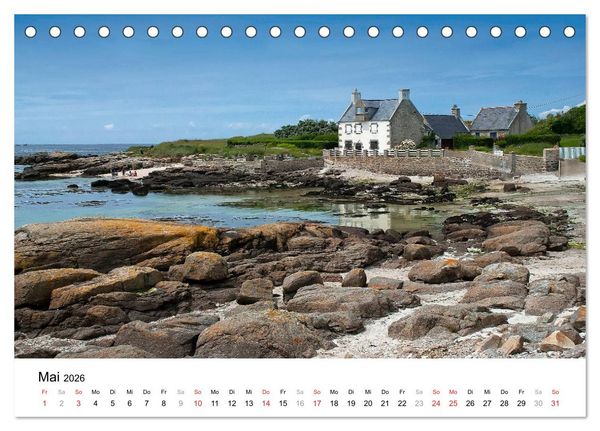 Produktbild: Bretonische Impressionen (Tischkalender 2026 DIN A5 quer), CALVENDO Monatskalender
