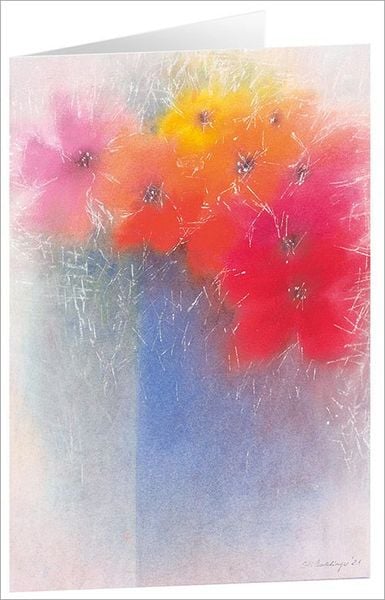 Produktbild: Kunstkarten-Set "Blumengr&uuml;&szlig;e"