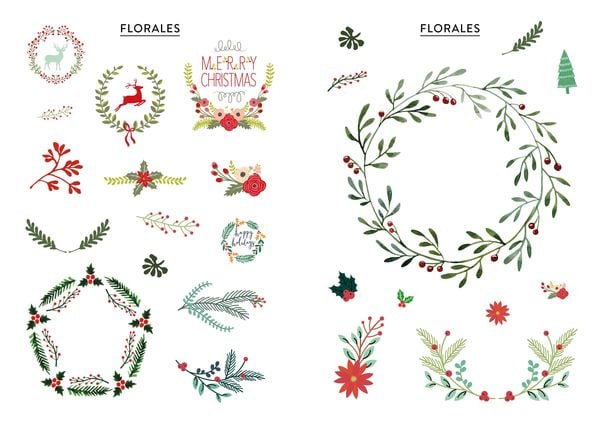 Produktbild: Bullet Journal &ndash; Stickerbuch Merry Christmas: 700 weihnachtliche Schmuckelemente