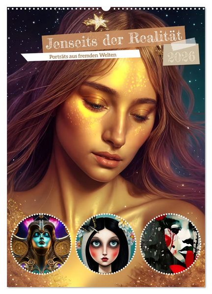 Jenseits der Realität (Wandkalender 2026 DIN A2 hoch), CALVENDO Monatskalender