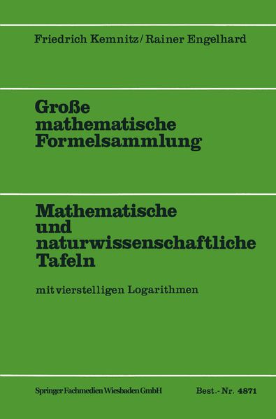 Produktbild: Gro&szlig;e mathematische Formelsammlung