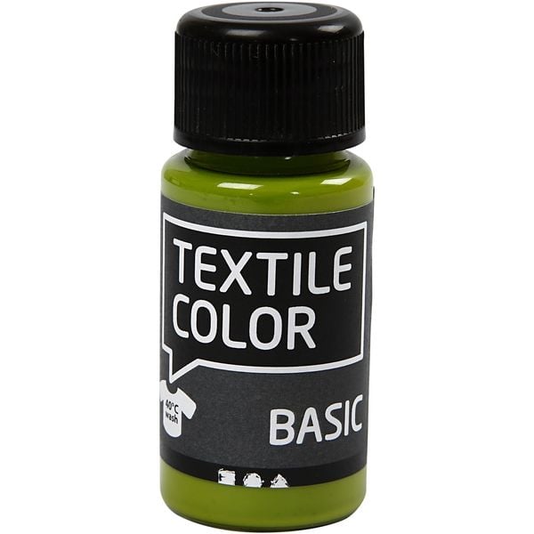 Creativ Company Textilfarbe, Kiwi, 50 ml, 1 Fläschchen