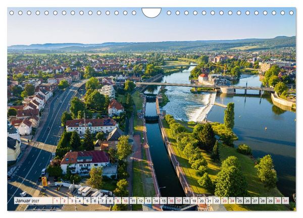 Produktbild: Die Obere Weser - von Hamel bis zur Porta Westfalica (Wandkalender 2027 DIN A4 quer), CALVENDO Monatskalender