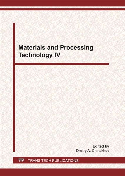 Produktbild: Materials and Processing Technology IV