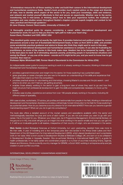 Produktbild: Working in International Development and Humanitarian Assistance