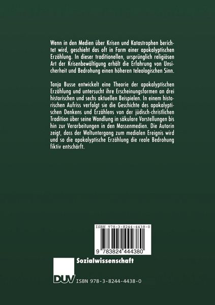 Produktbild: Weltuntergang als Erlebnis
